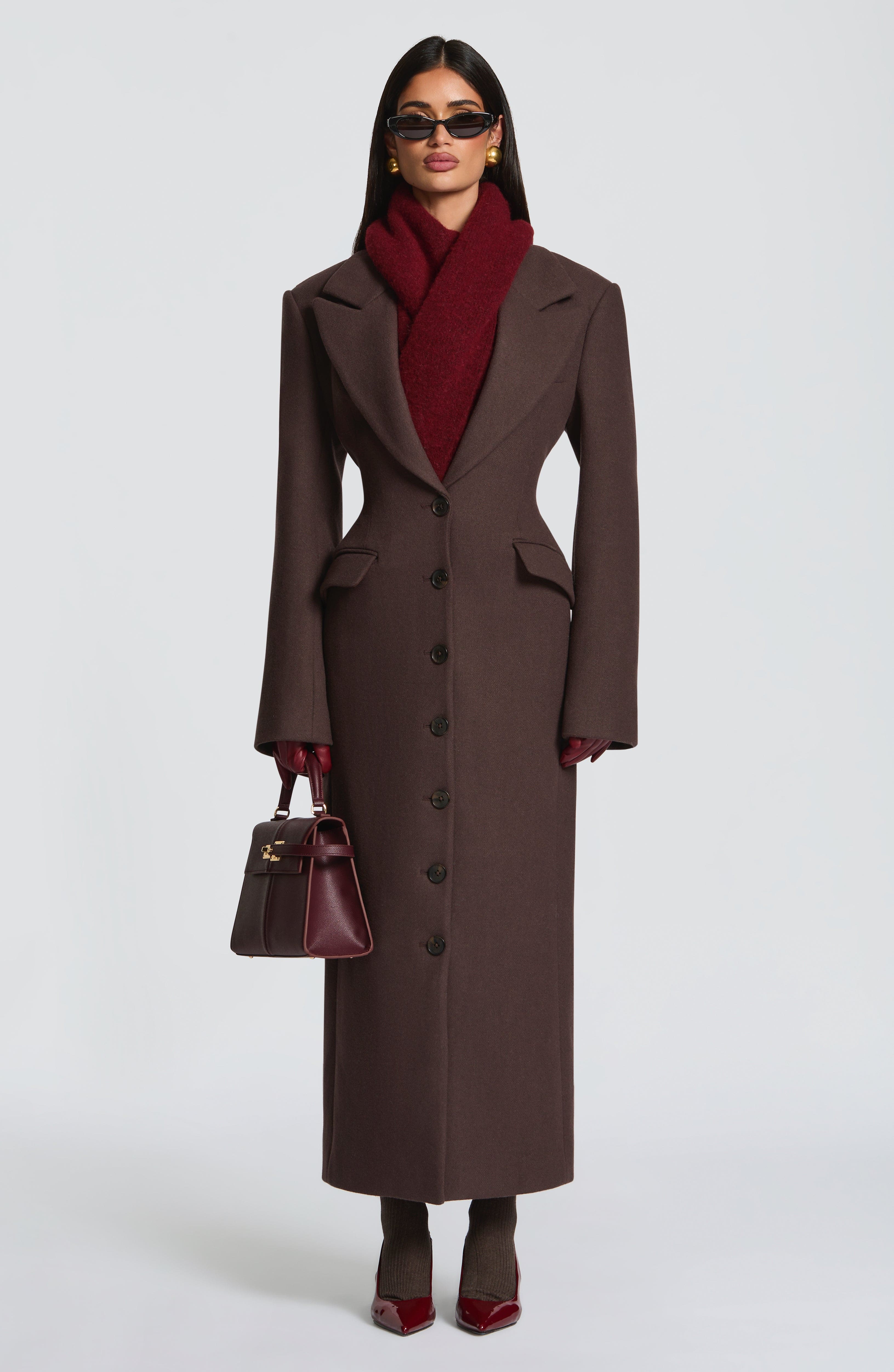 Jeanie Scarf - Burgundy