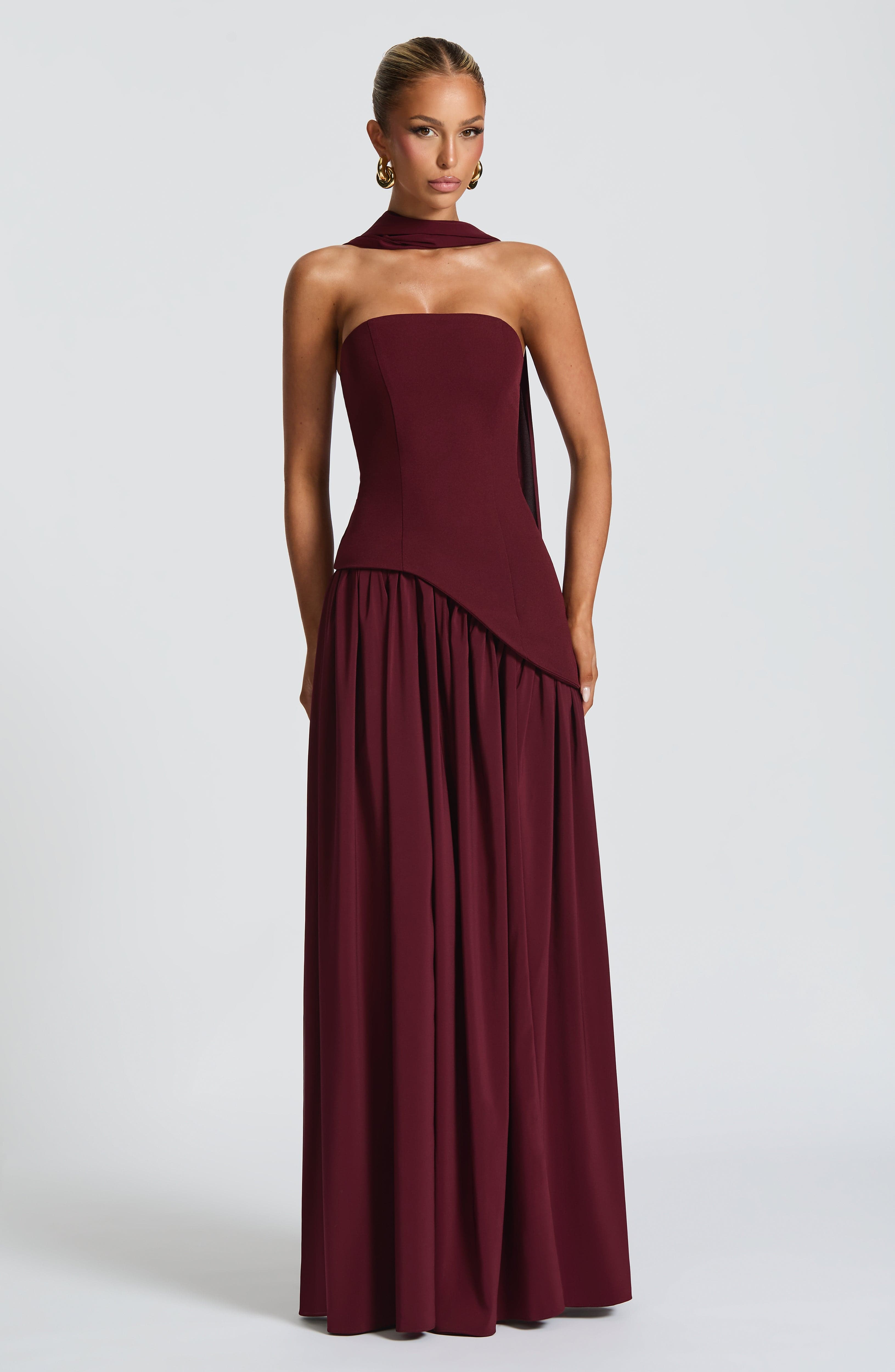 Maliyah Maxi Dress - Cherry Lacquer