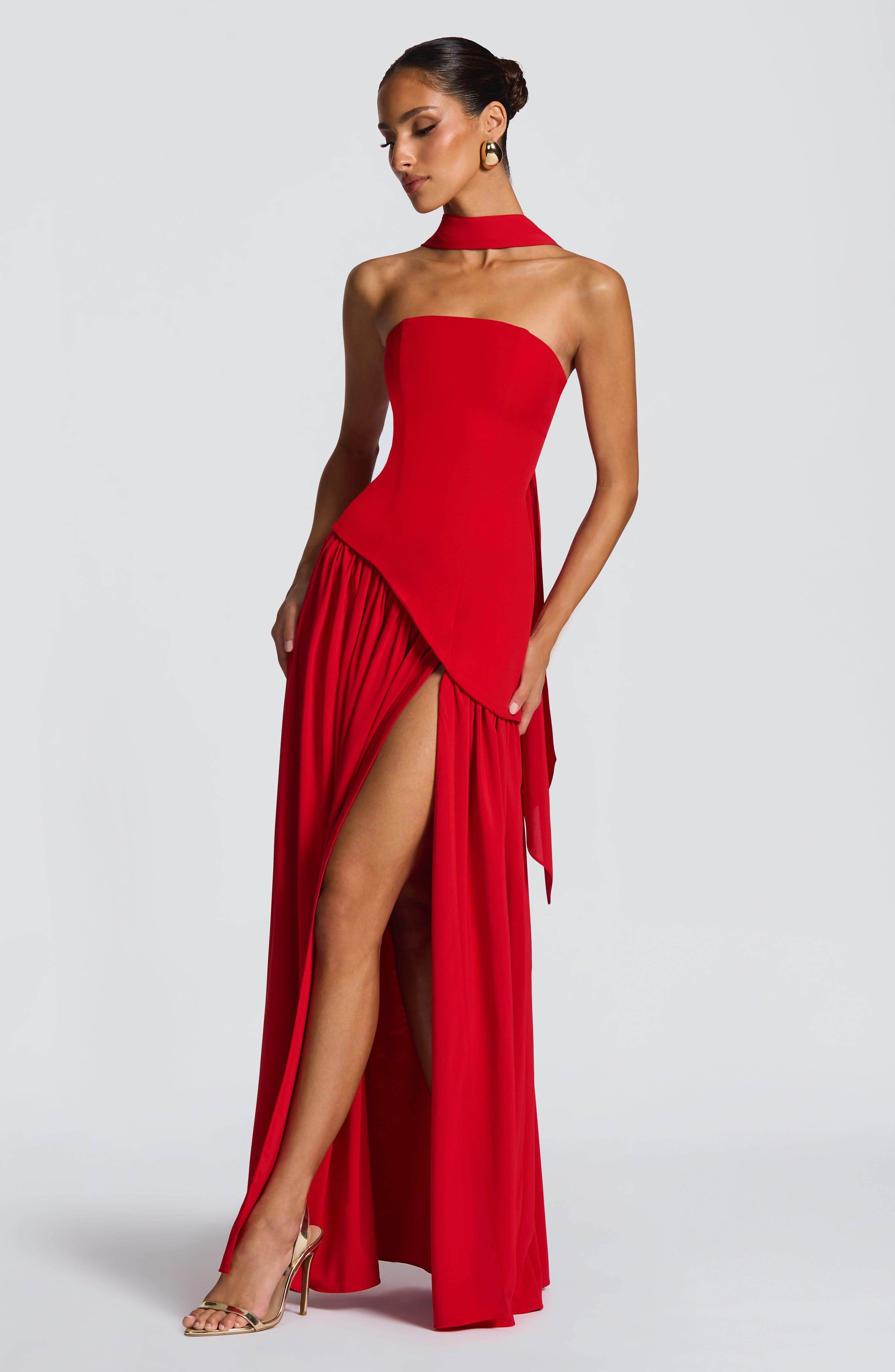 Maliyah Maxi Dress - Red