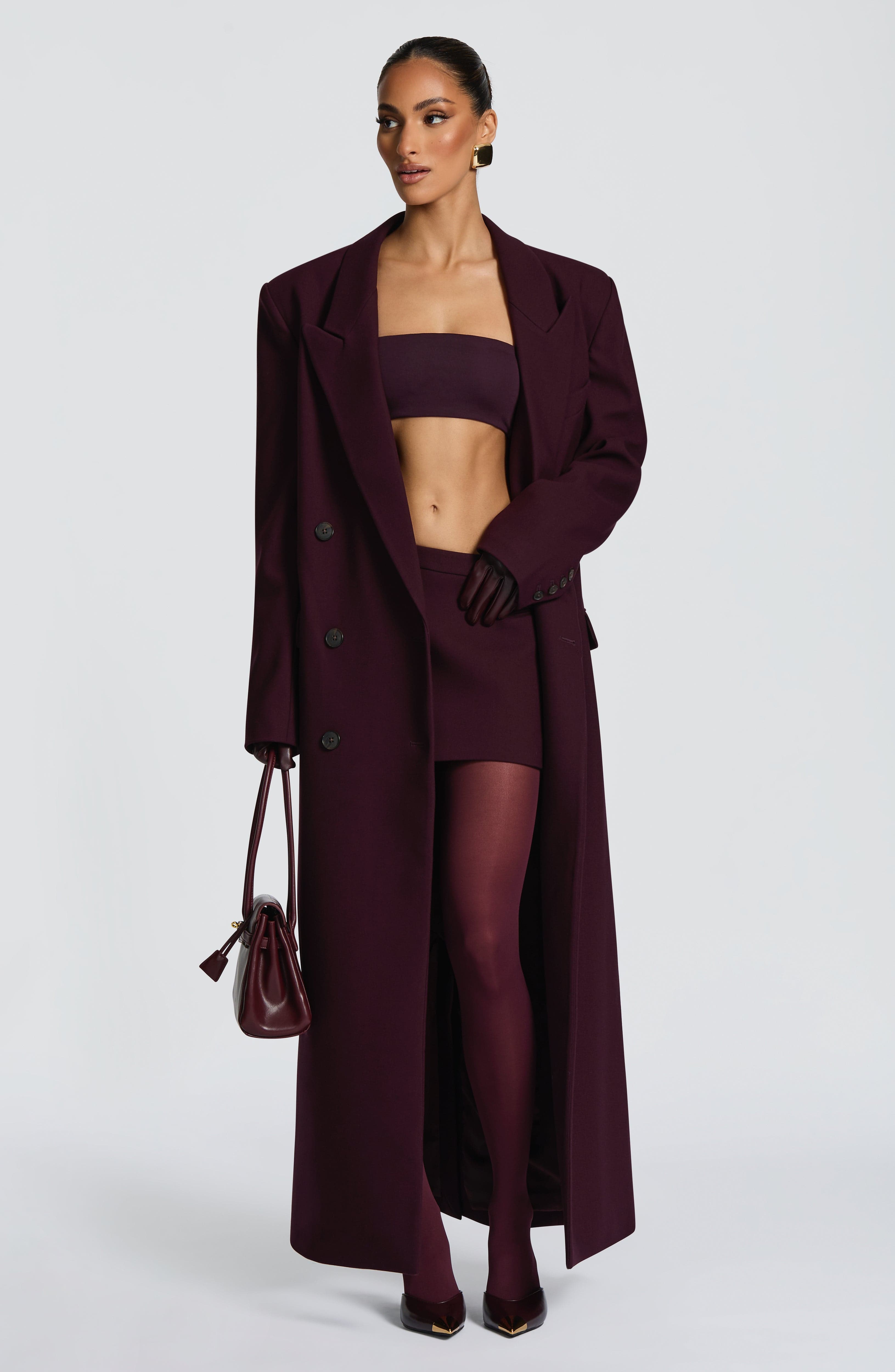 Michelle Coat - Plum
