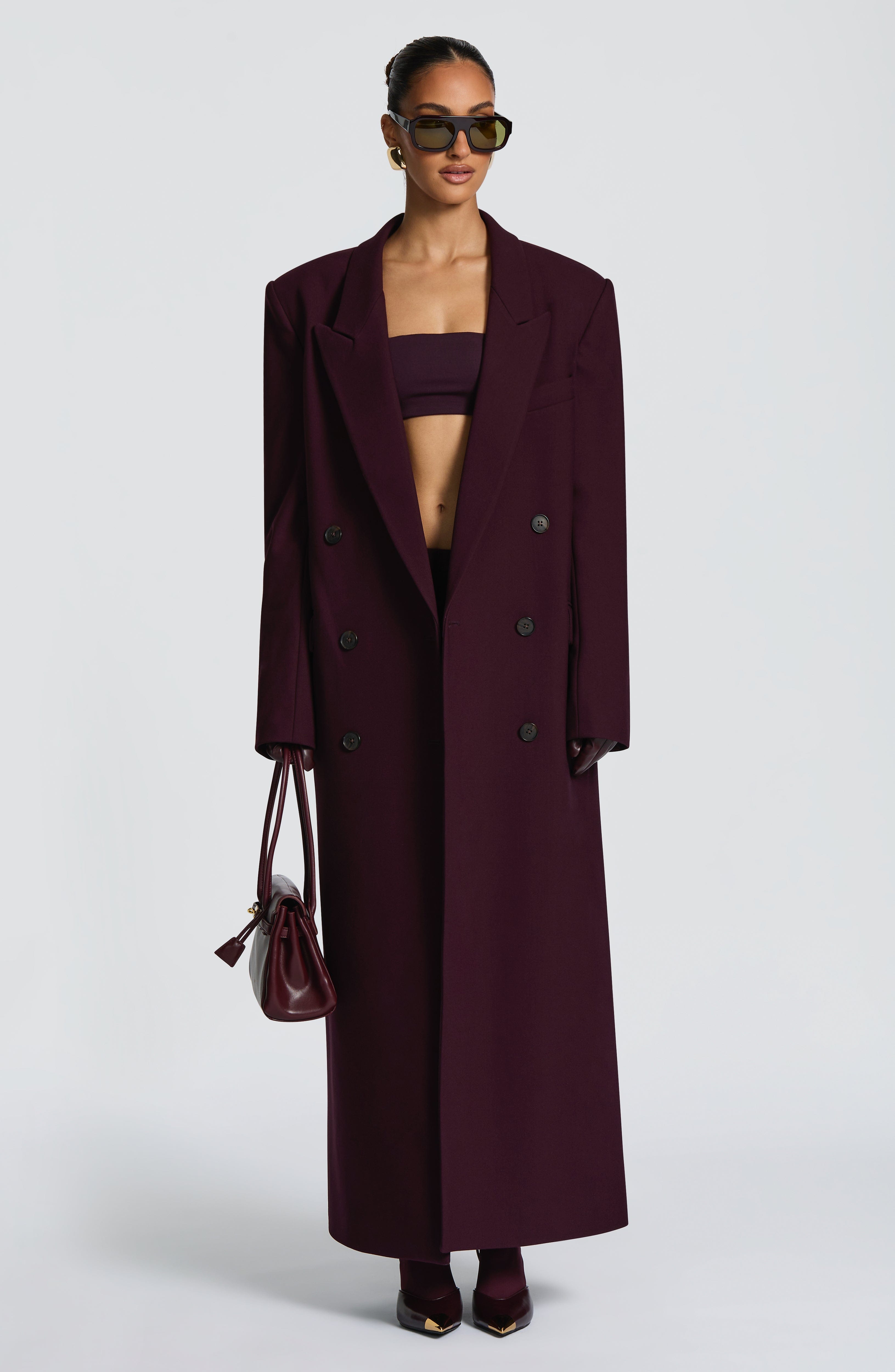 Michelle Coat - Plum