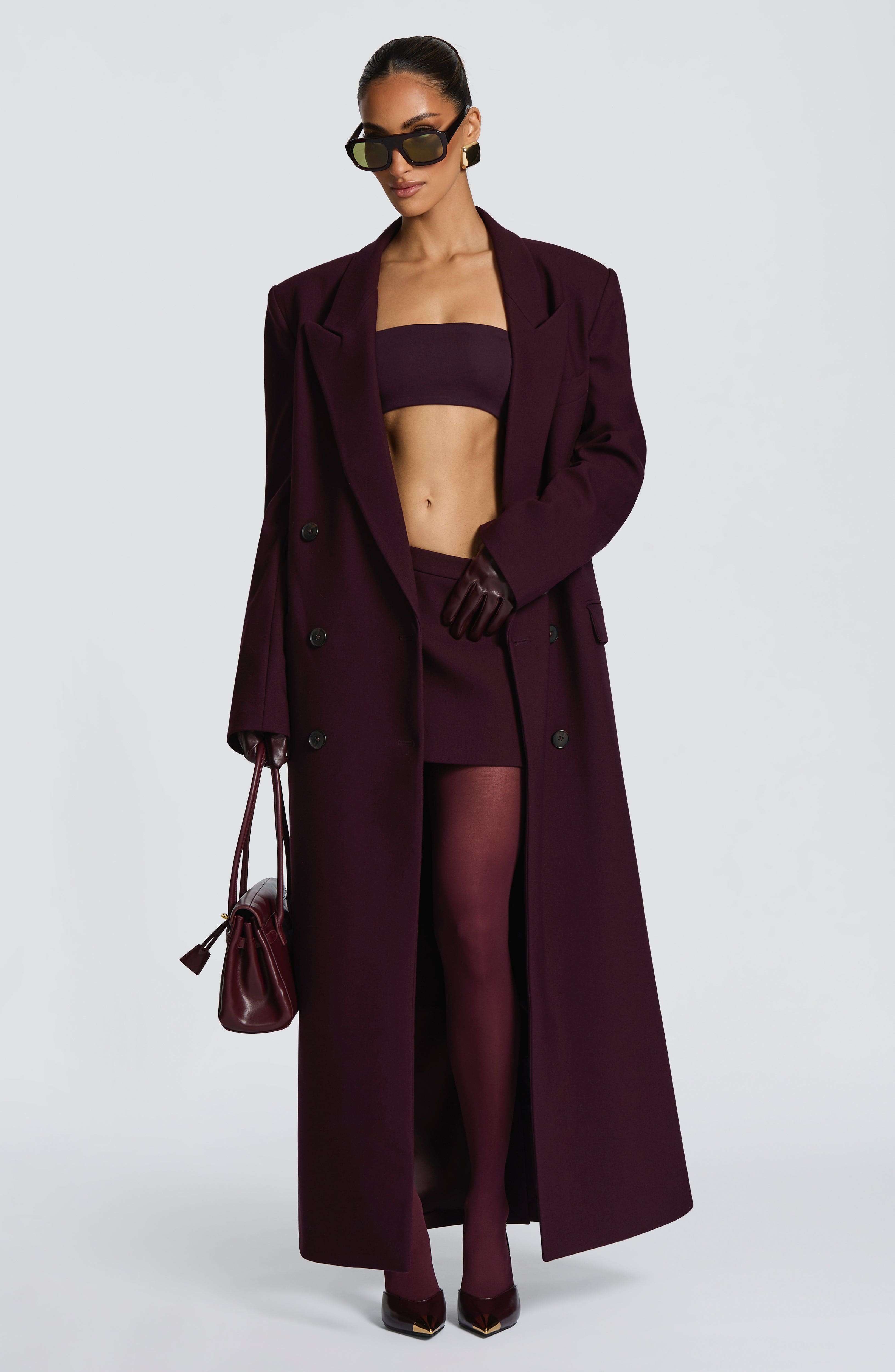 Michelle Coat - Plum