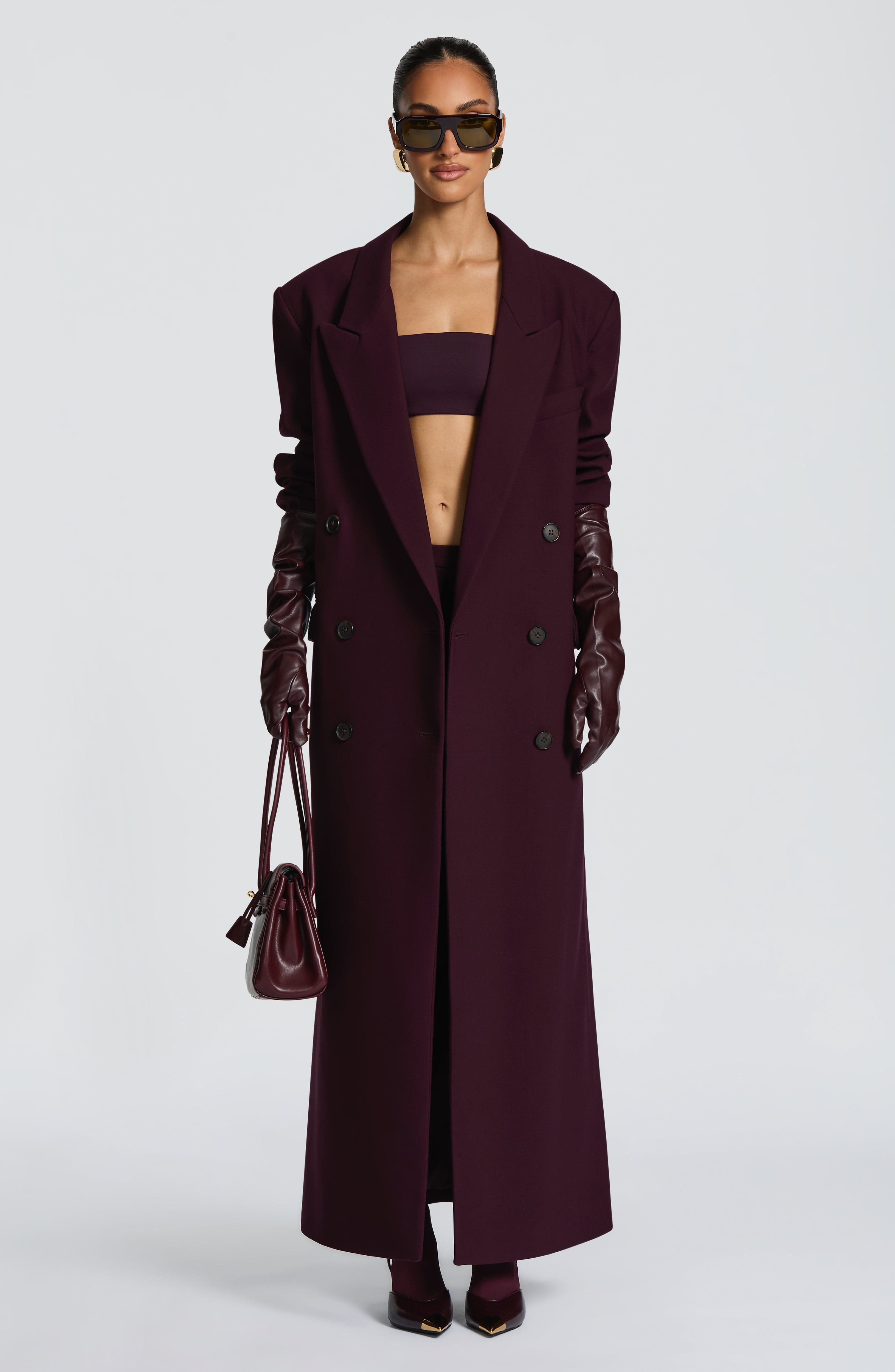 Michelle Coat - Plum