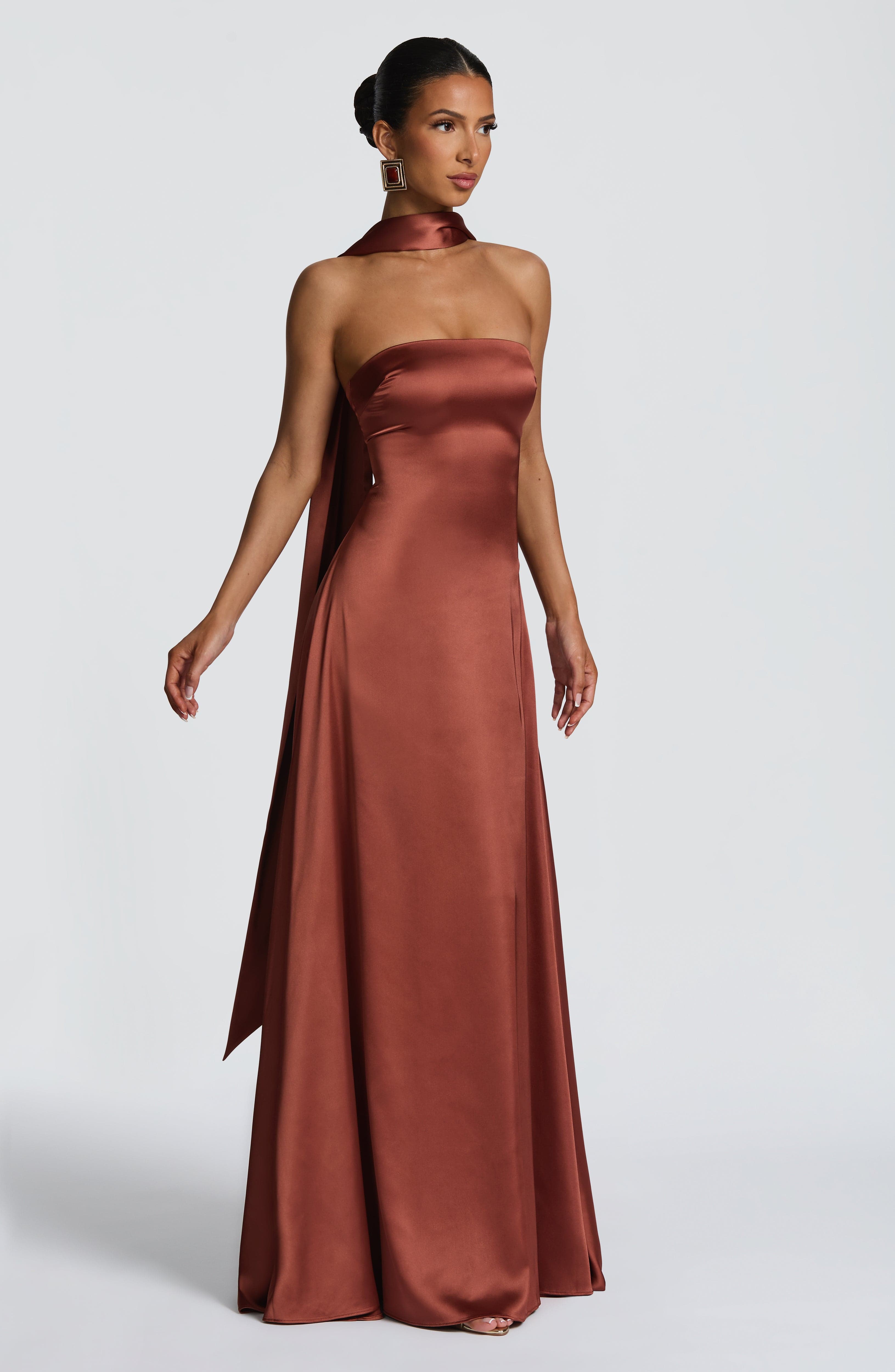 Morven Maxi Dress - Rust