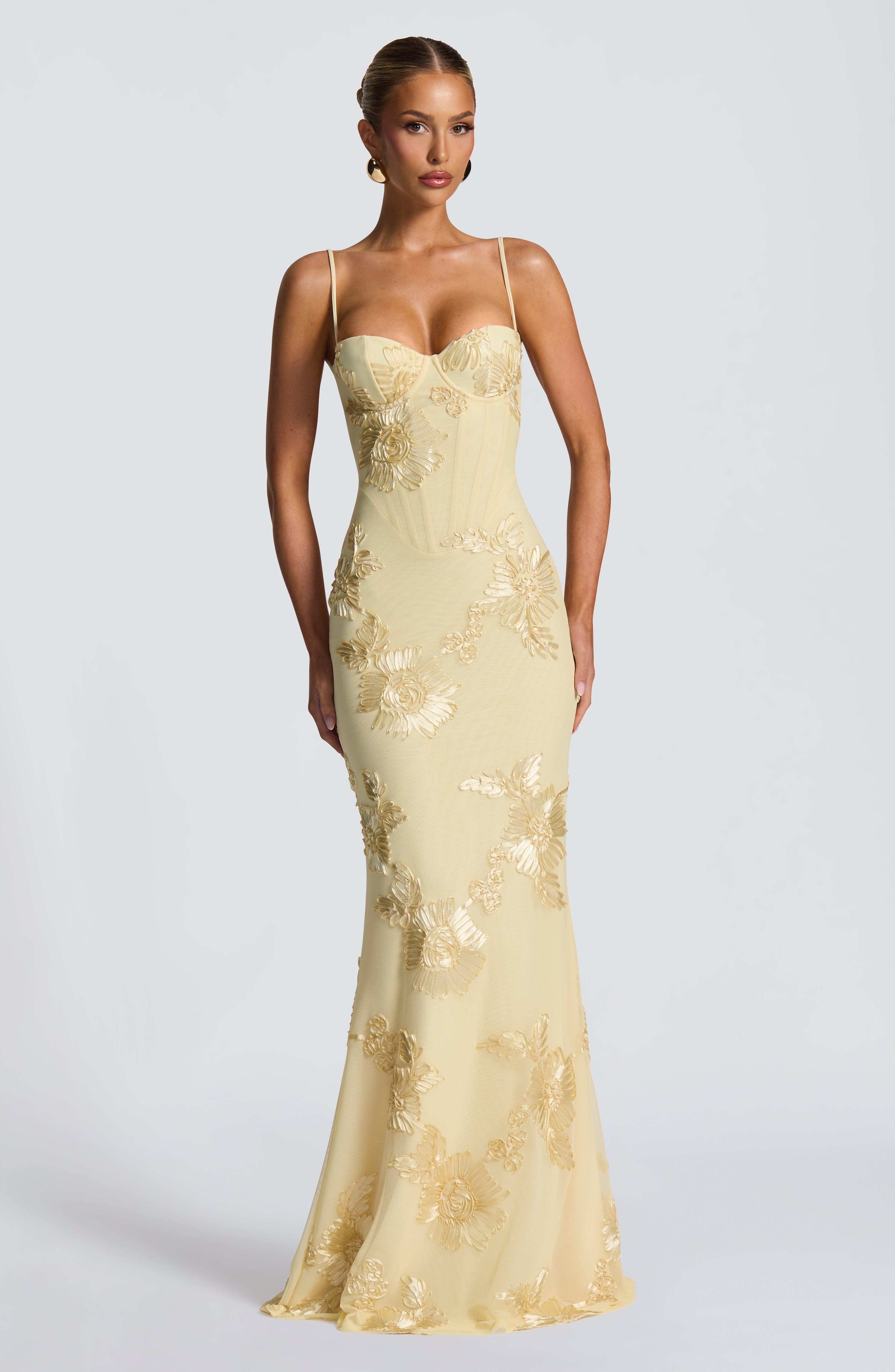 Nefertiti Maxi Dress - Lemon