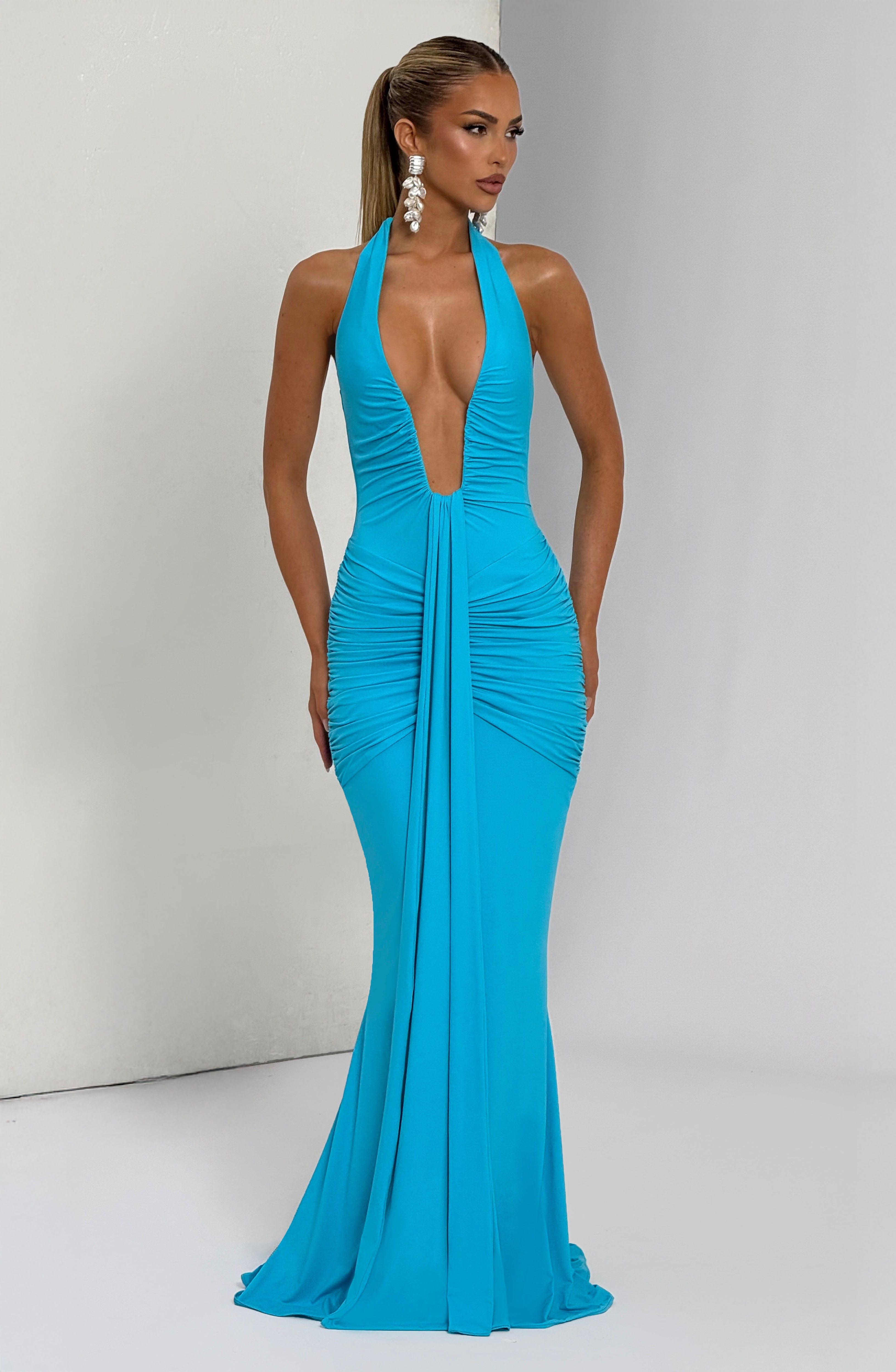 Rosetta Maxi Dress - Aqua