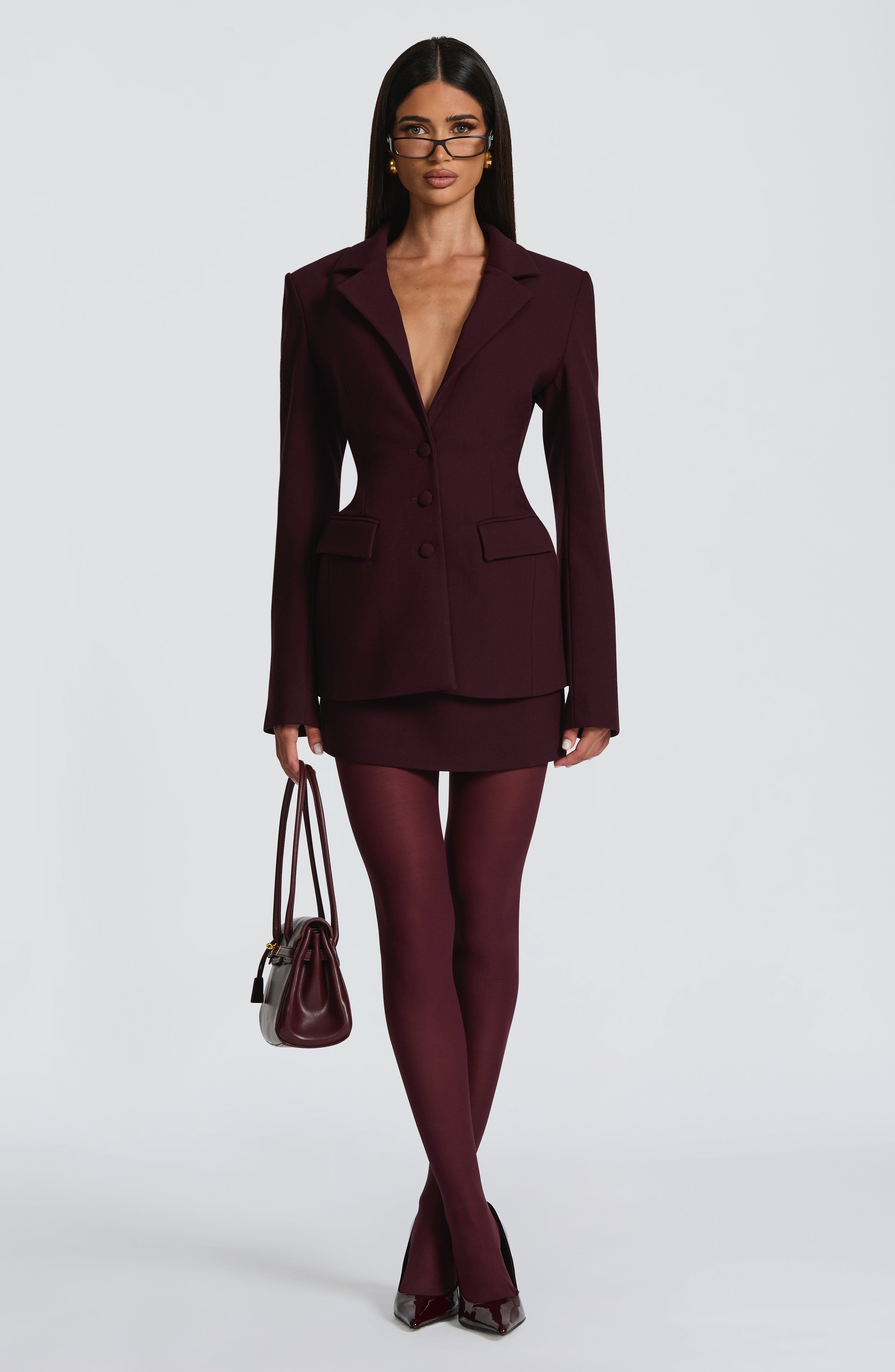 Rowena Blazer - Plum