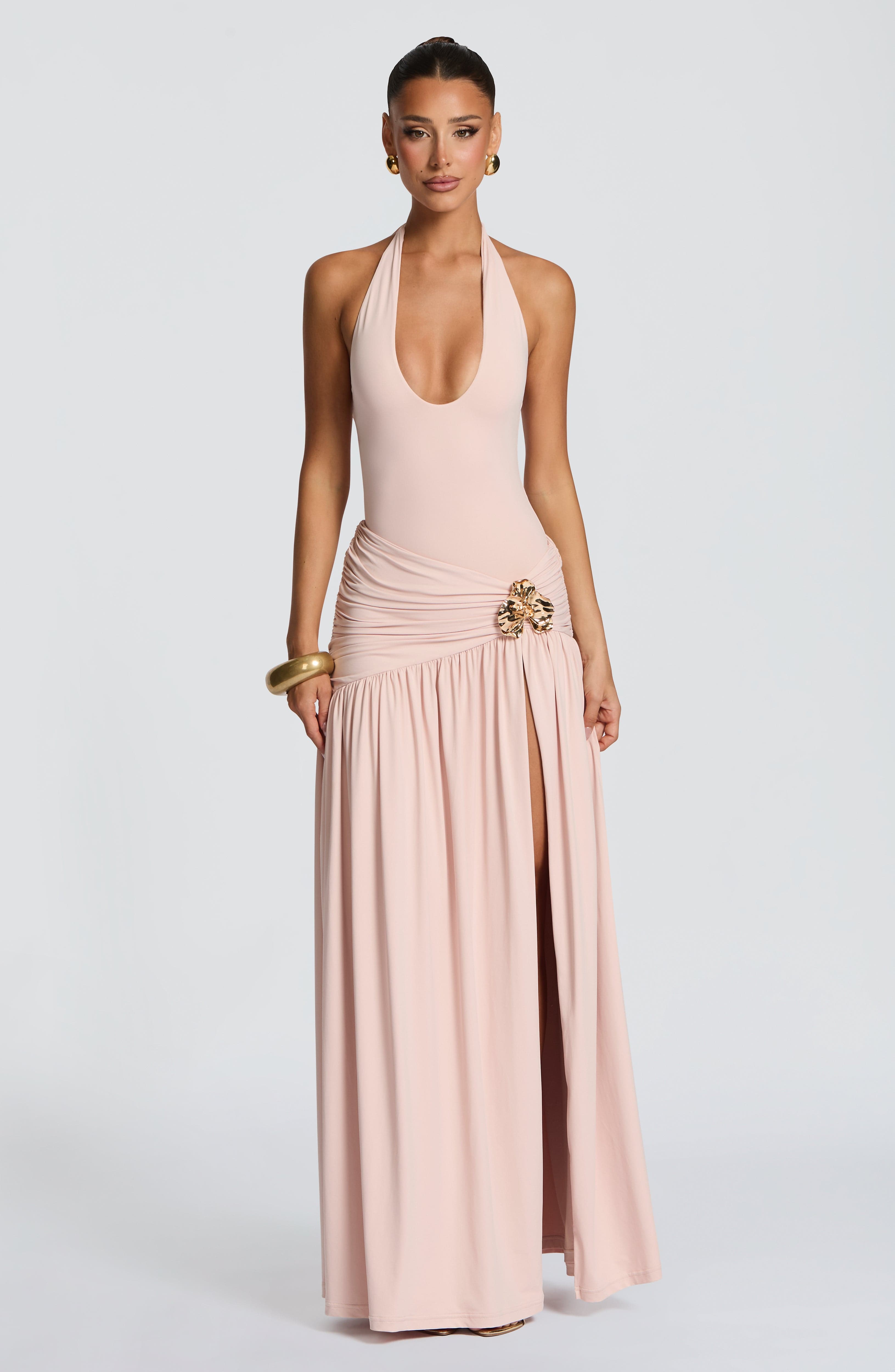 Saira Maxi Skirt - Soft Blush