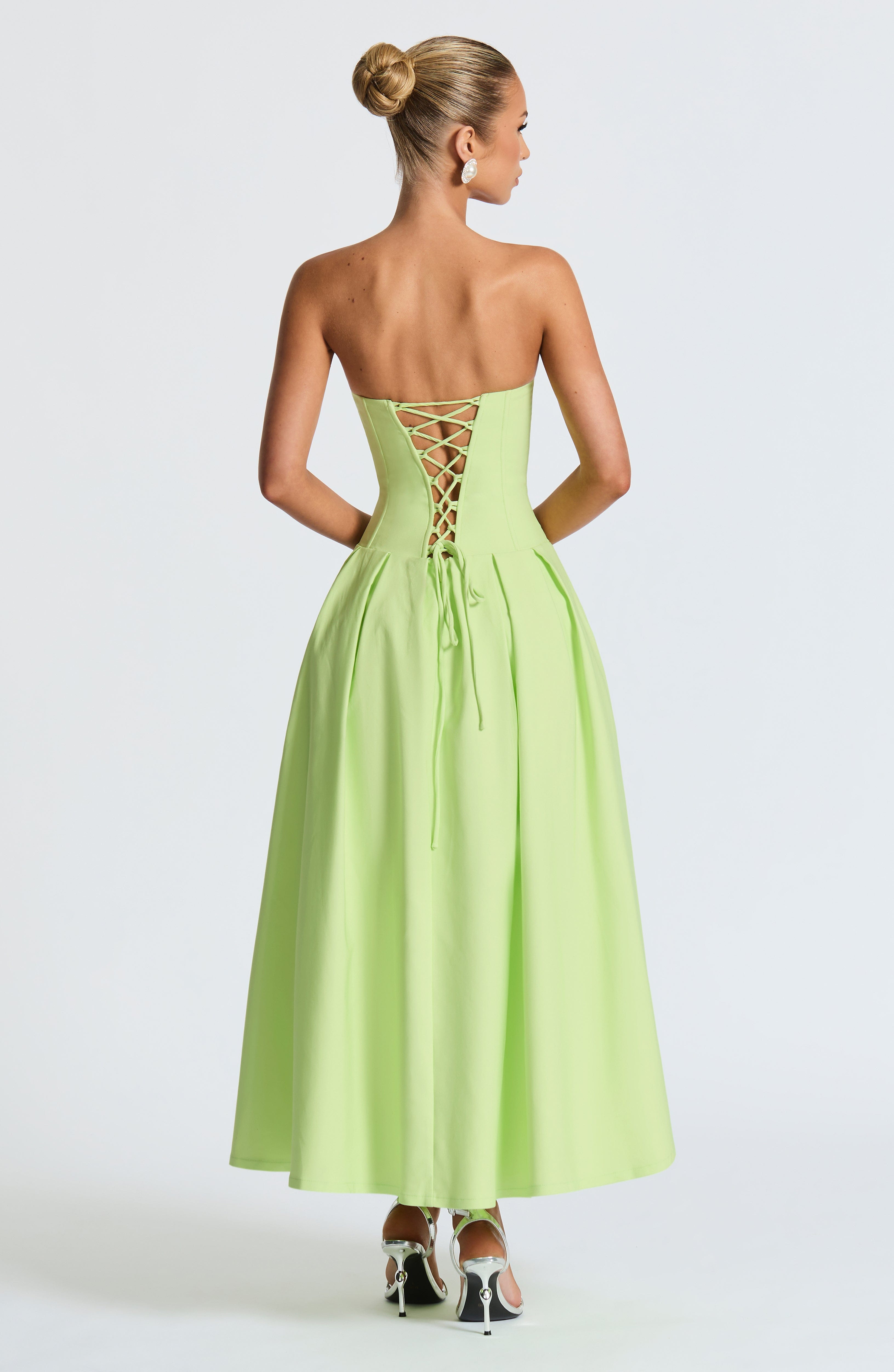 Salma Midi Dress - Lime
