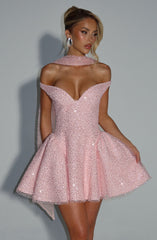 Sapphire Mini Dress - Blush