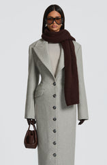 Talin Scarf - Plum Brown