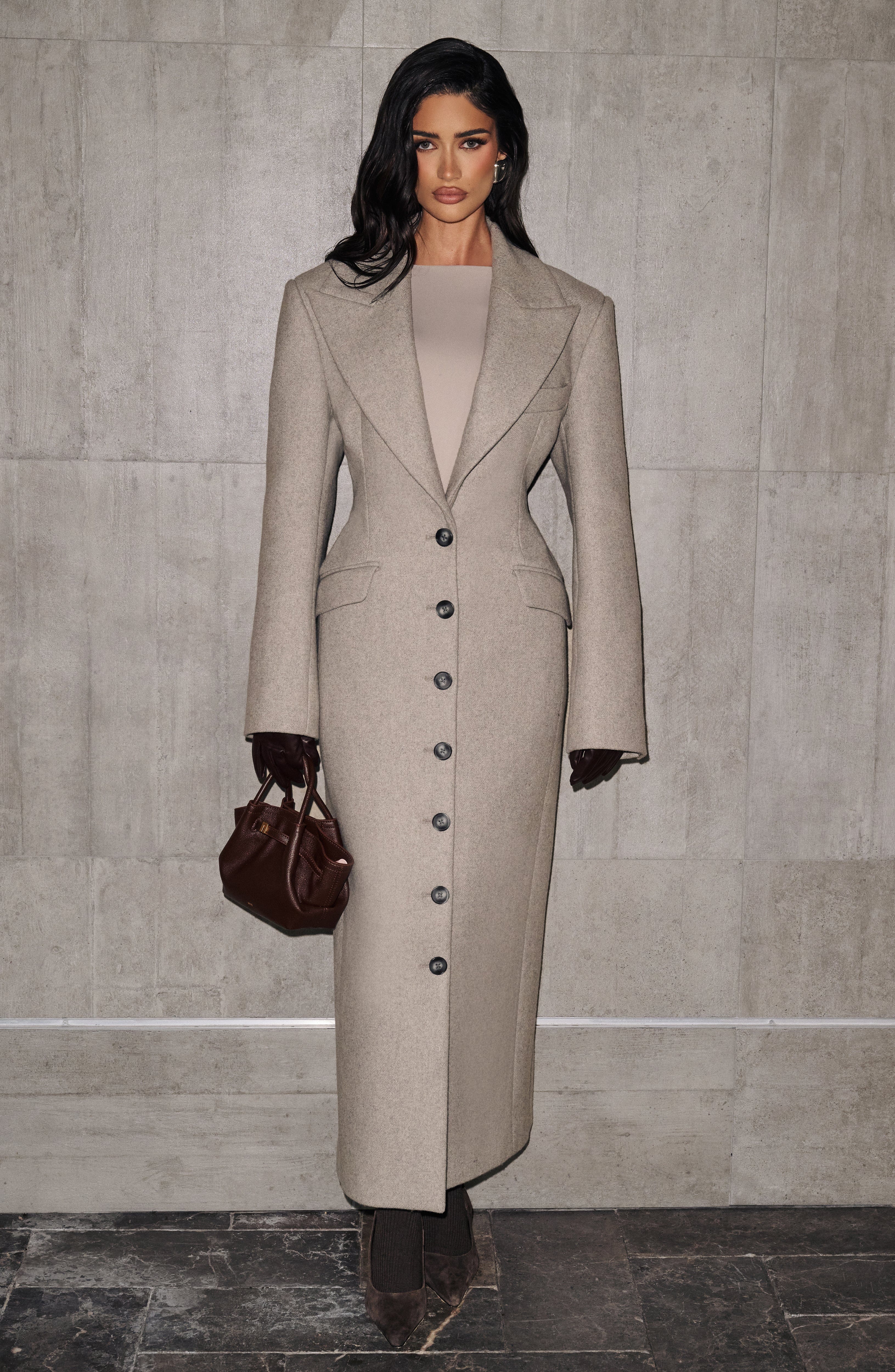 Ursula Coat - Light Grey