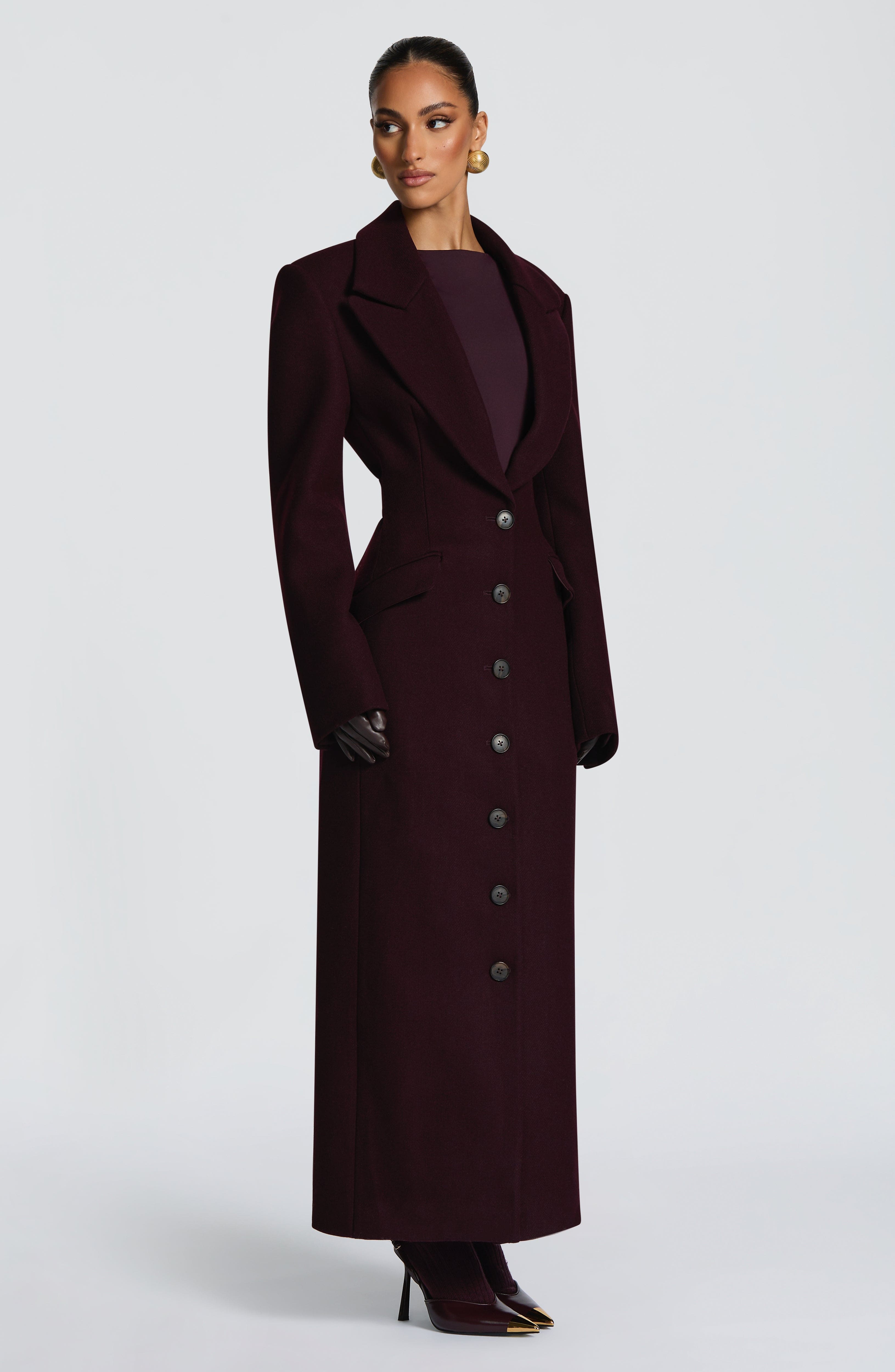 Ursula Coat - Plum
