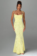 Whitney Maxi Dress - Lemon